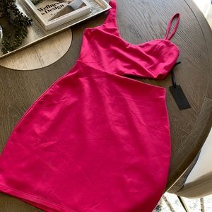 H:ours brand hot pink dress